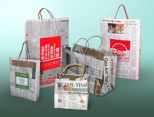 To carry 500gms to 2kgs Newspaper Home Made News Paper Bag Without Handled,  for Grocery, Capacity